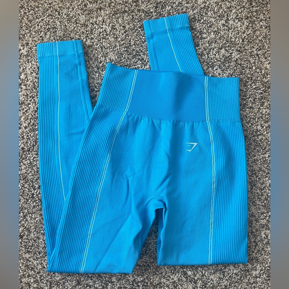 GYMSHARK Vital Seamless Leggings - NEW Never worn - Blue - M